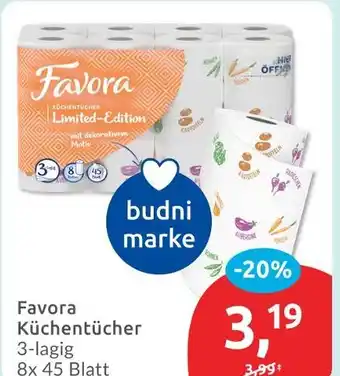 Budni Favora küchentücher limited-edition Angebot
