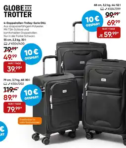 Galeria GLOBE TROTTER 4-Doppelrollen-Trolley-Serie DILL Angebot