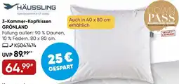 Galeria HÄUSSLING 3-Kammer-Kopfkissen GRÖNLAND Angebot