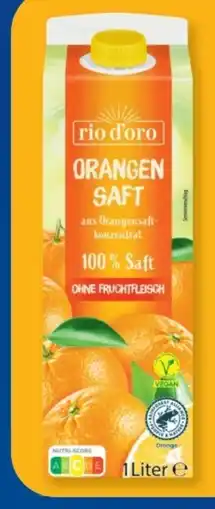 Aldi Süd rio d'oro Orangensaft Angebot
