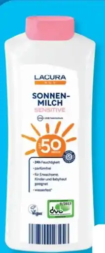 Aldi Süd Lacura Sun Sonnenmilch LSF 50 Angebot