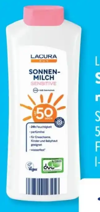 Aldi Süd Lacura Sun Sonnenmilch LSF 50 Angebot
