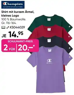 Galeria Champion Shirt mit kurzem Ärmel, kleines Logo Angebot