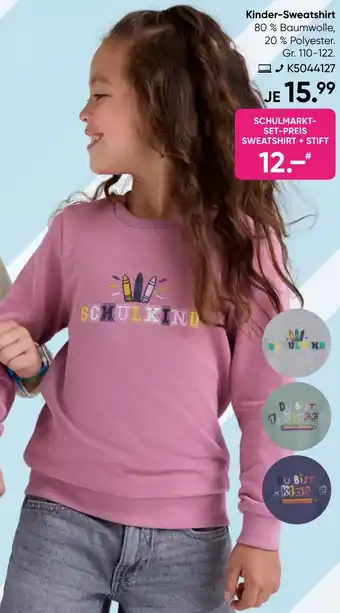 Galeria Kinder-Sweatshirt Angebot