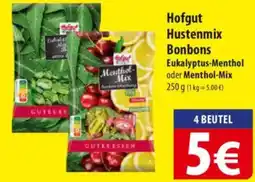 Famila Nord Ost Hofgut Hustenmix Bonbons Eukalyptus-Menthol oder Menthol-Mix Angebot
