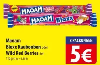 Famila Nord Ost Maoam Bloxx Kaubonbon oder Wild Red Berries Angebot