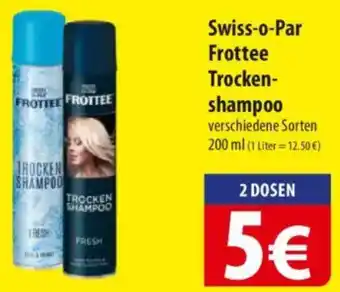Famila Nord Ost Swiss-o-Par Frottee Trocken- shampoo Angebot