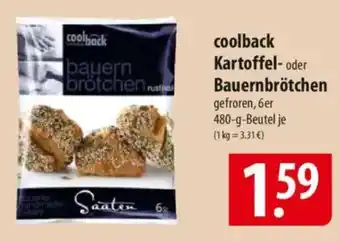 Famila Nord Ost coolback Kartoffel- oder Bauernbrötchen Angebot