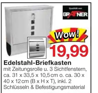 Jawoll Edelstahl Briefkasten Angebot