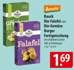 Famila Nord Ost Bauck Bio-Falafel oder Bio-Gemüse Burger Fertigmischung Angebot