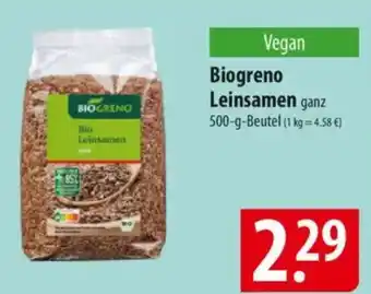 Famila Nord Ost Biogreno Leinsamen Angebot
