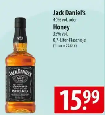 Famila Nord Ost Jack Daniel's oder Honey Angebot
