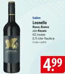 Famila Nord Ost Italien Leonello Rosso, Bianco oder Rosato Angebot