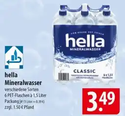 Famila Nord Ost hella Mineralwasser Angebot