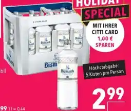 CITTI Markt Bismarck Mineralwasser Angebot