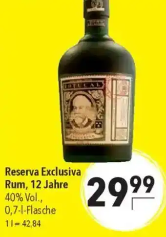 CITTI Markt Reserva Exclusiva Rum, 12 Jahre Angebot