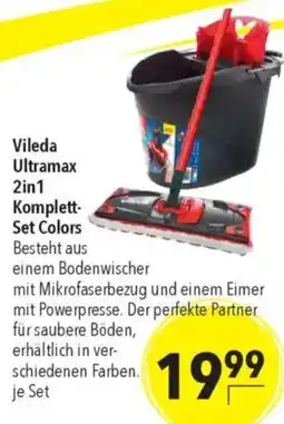 CITTI Markt Vileda Ultramax 2in1 Komplett- Set Colors Angebot