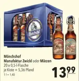 CITTI Markt Mönchshof Manufaktur Zwickl oder Märzen Angebot