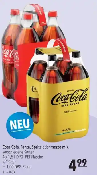 CITTI Markt Coca-Cola, Fanta, Sprite oder mezzo mix Angebot