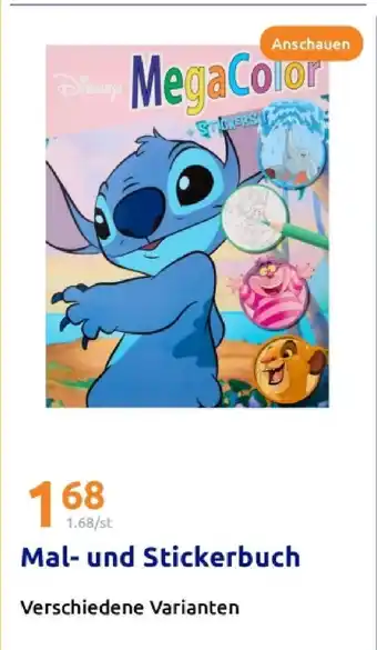 Action Disney mal- und stickerbuch Angebot