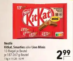 CITTI Markt Nestlé Kitkat, Smarties oder Lion Minis Angebot
