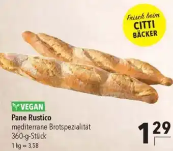 CITTI Markt VEGAN Pane Rustico Angebot