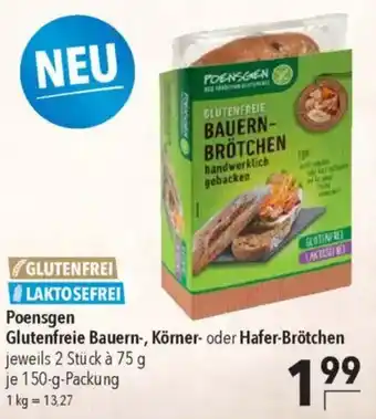CITTI Markt Poensgen Glutenfreie Bauern-, Körner- oder Hafer-Brötchen Angebot