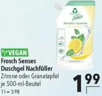 CITTI Markt VEGAN Frosch Senses Duschgel Nachfüller Angebot