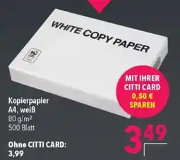 CITTI Markt Kopierpapier A4, weiß Angebot