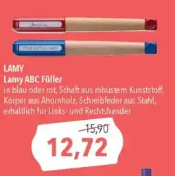 CITTI Markt LAMY Lamy ABC Füller Angebot