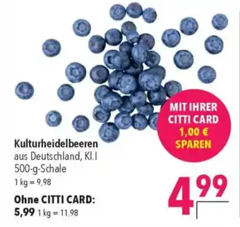 CITTI Markt Kulturheidelbeeren Angebot