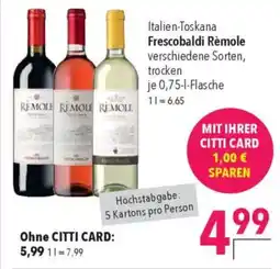 CITTI Markt Frescobaldi Rèmole Angebot