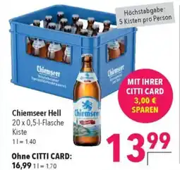CITTI Markt Chiemseer Hell Angebot