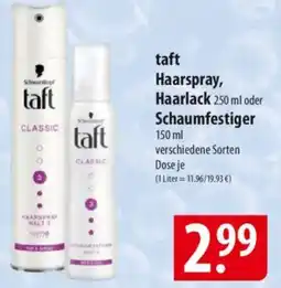 Famila Nord Ost taft Haarspray, Haarlack 250 ml oder Schaumfestiger Angebot