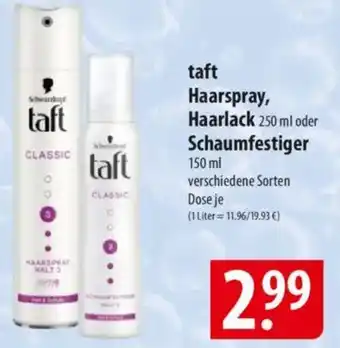 Famila Nord Ost taft Haarspray, Haarlack 250 ml oder Schaumfestiger Angebot