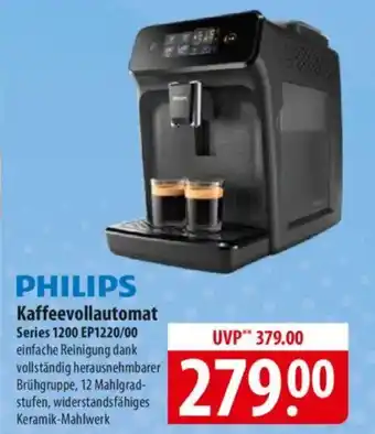 Famila Nord Ost PHILIPS Kaffeevollautomat Series 1200 EP1220/00 Angebot