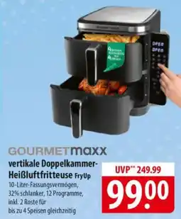 Famila Nord Ost GOURMETmaxx vertikale Doppelkammer- Heißluftfritteuse FryUp Angebot