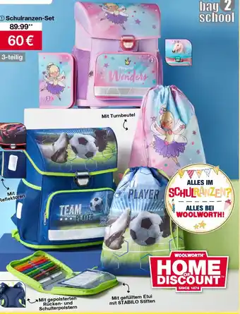 Woolworth Schulranzen-Set Angebot