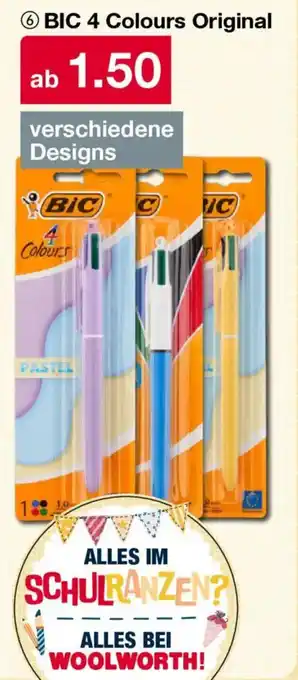 Woolworth ⑥BIC 4 Colours Original Angebot