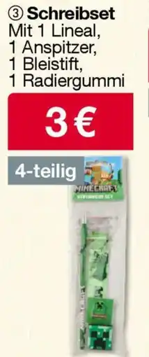 Woolworth Schreibset MINECRAFT Angebot