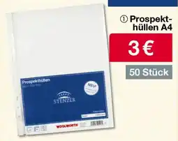Woolworth STENZER Prospekt- hüllen A4 Angebot