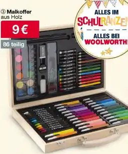 Woolworth Malkoffer aus Holz 86 teilig Angebot