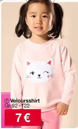 Woolworth Veloursshirt Gr. 92-122 Angebot