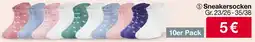 Woolworth Sneakersocken Gr. 23/26-35/38 Angebot