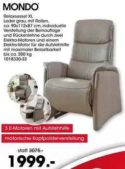 Möbel Martin MONDO Relaxsessel XL Angebot
