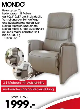 Möbel Martin MONDO Relaxsessel XL Angebot
