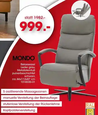 Möbel Martin MONDO Relaxsessel Angebot