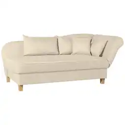 Netto Marken-Discount Max Winzer Selma Recamiere mit Armteil rechts klappbar beige Angebot