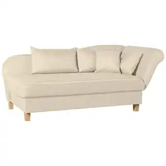 Netto Marken-Discount Max Winzer Selma Recamiere mit Armteil rechts klappbar beige Angebot