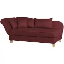 Netto Marken-Discount Max Winzer Selma Recamiere mit Armteil links klappbar rot Angebot
